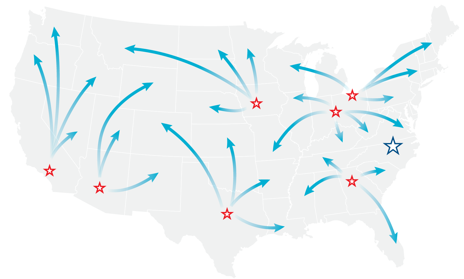 JF Locations Map_2024_Distribution Arrows